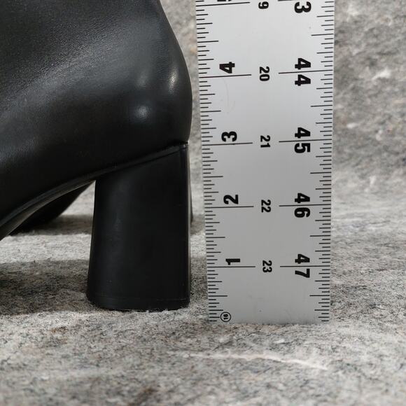 Camper Kara Boots Women's Size EU 39 US 8.5 Black Leather Flared Block Heel - Picture 10 of 10